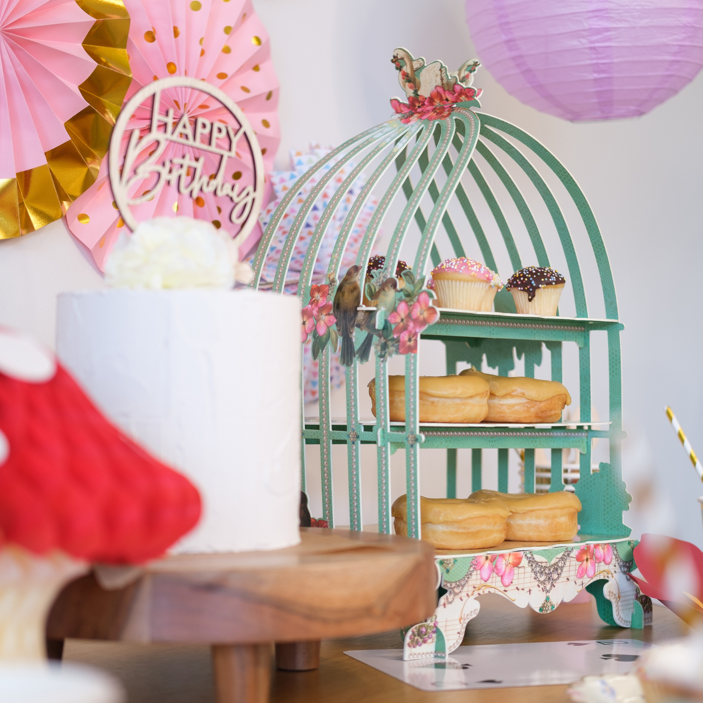 Bird Cage Cupcake Stand