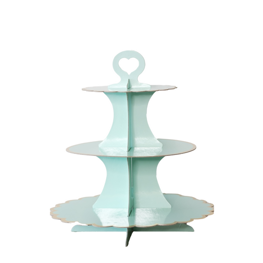 Mint Green Three Tiers Cake Stand