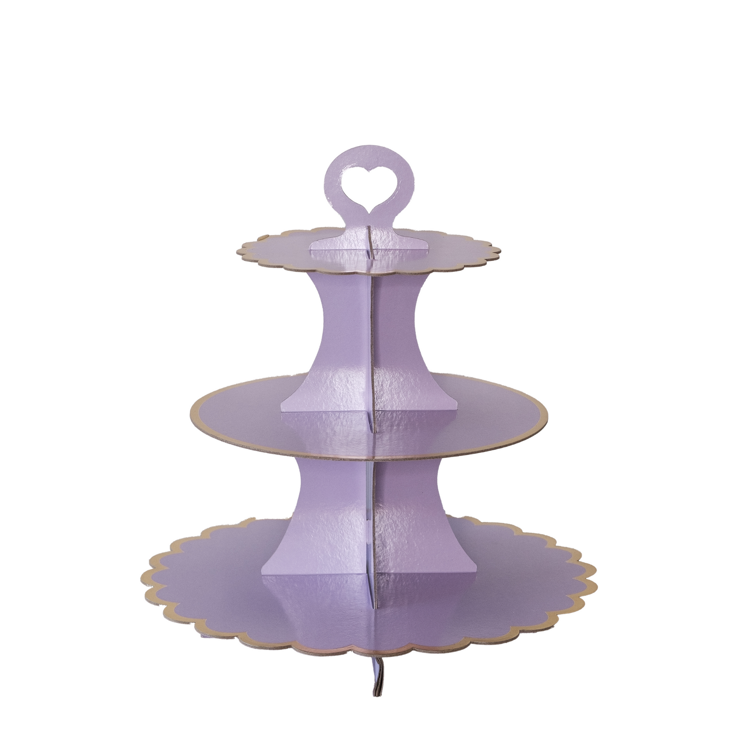 Purple Three Tiers Cake Stand