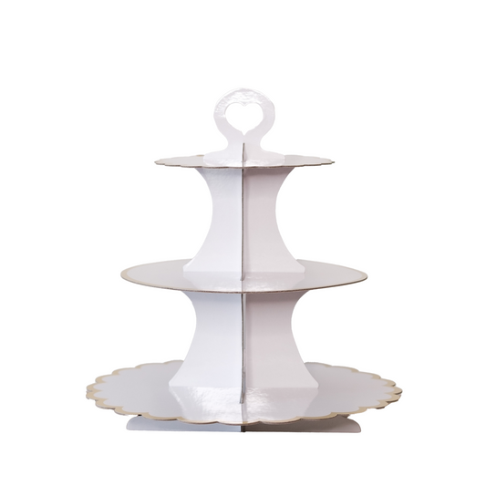 White Three Tiers Cake Stand