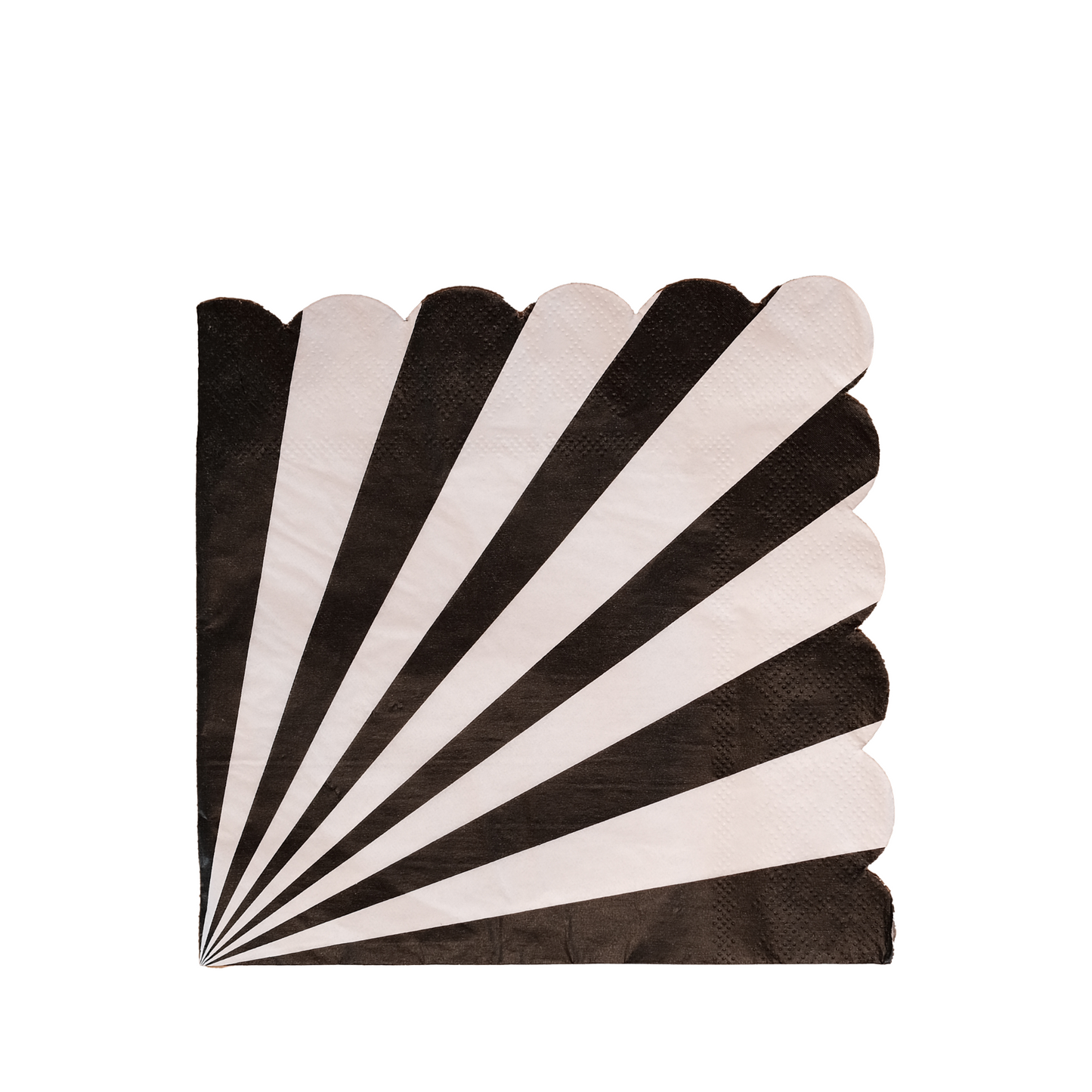Black and White Striped Napkins (Set of 20)