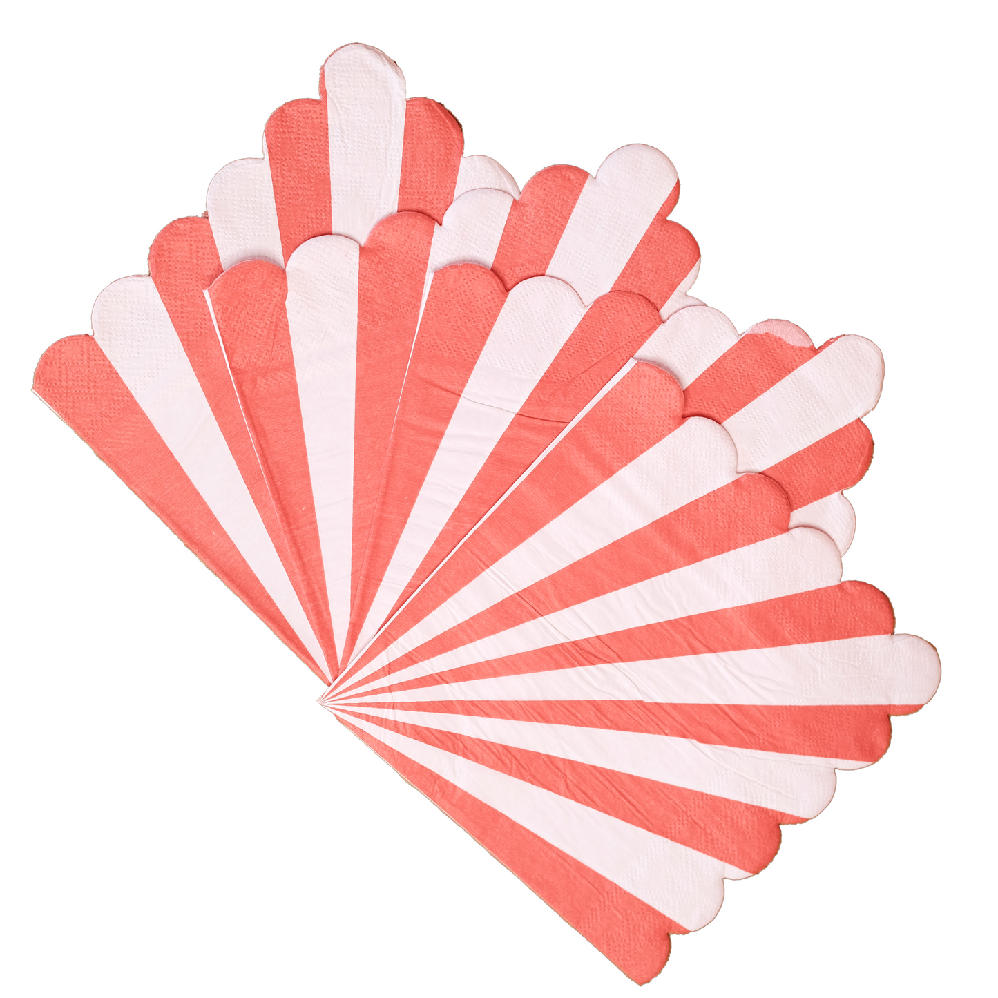 Red and White Striped Napkins (Set of 20)