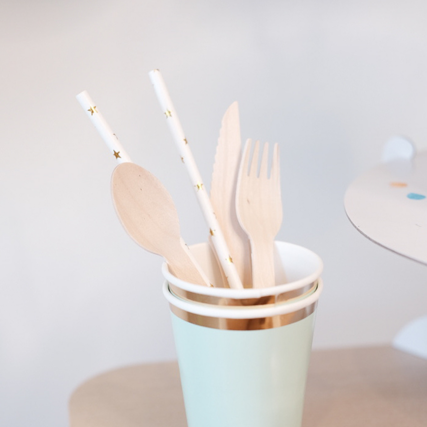 Gold Star Paper Straw
