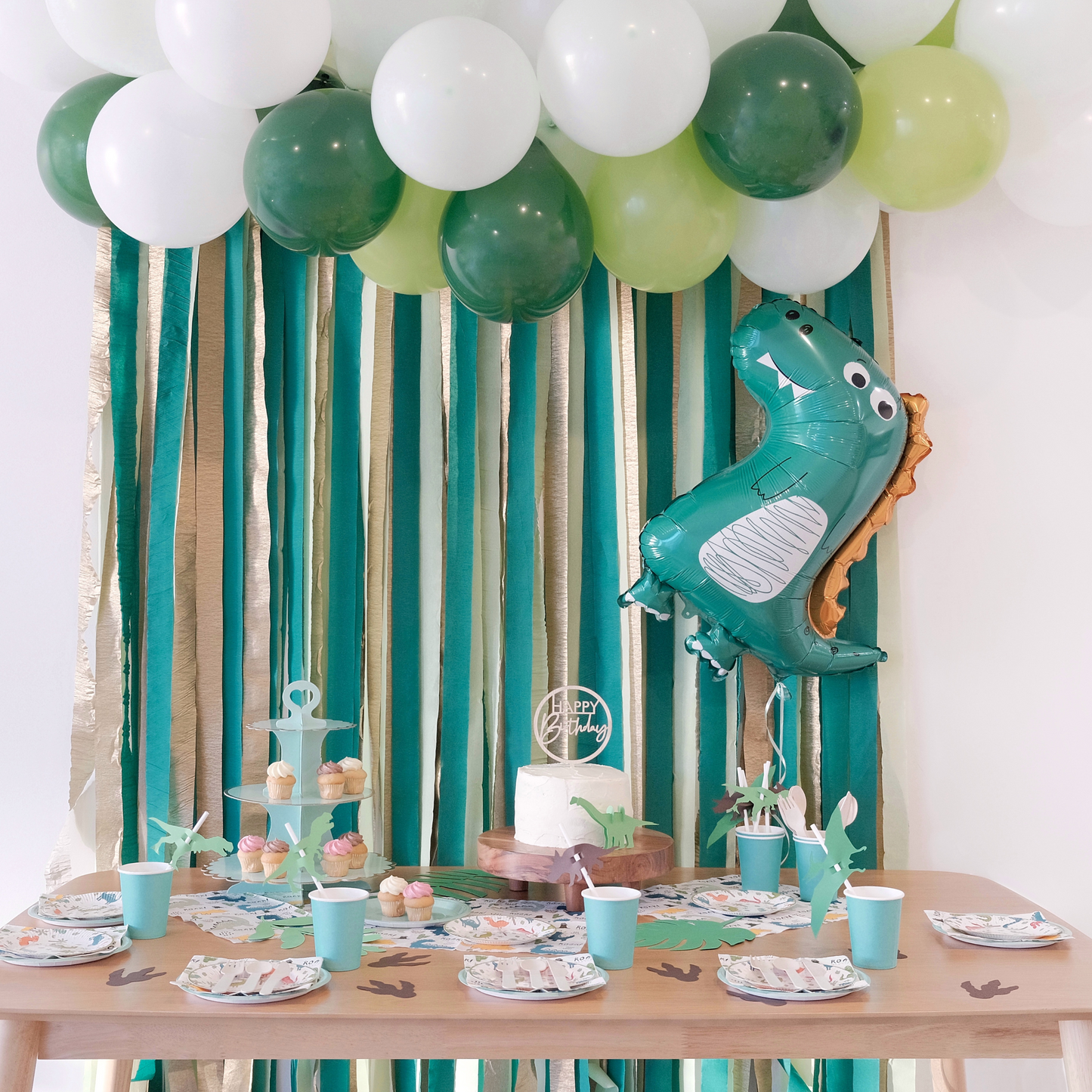 Rawr Dinosaur Box | Party In A Box | Bowtique Decor | Rawr dinosaur box contain themed party essentials for 8 guests.