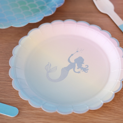 Mermaid Rainbow Paper Plates (Set of 8)