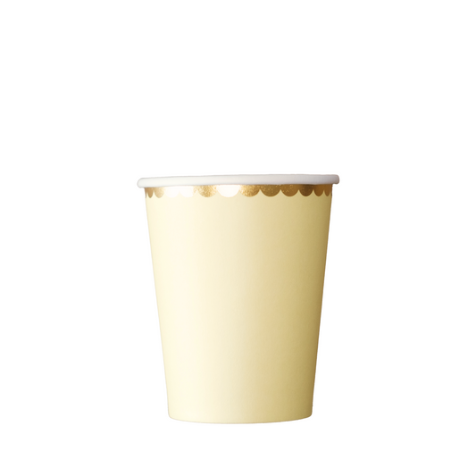 Yellow Colour Paper Cups (8 units)