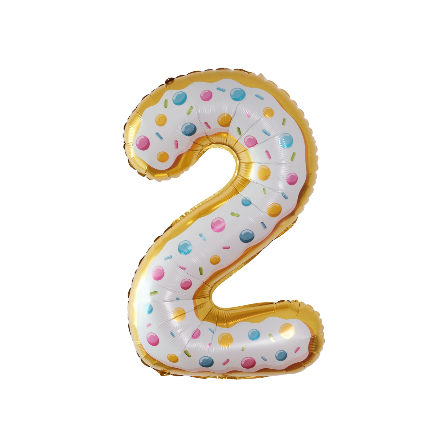 Donut Number Foil Balloon