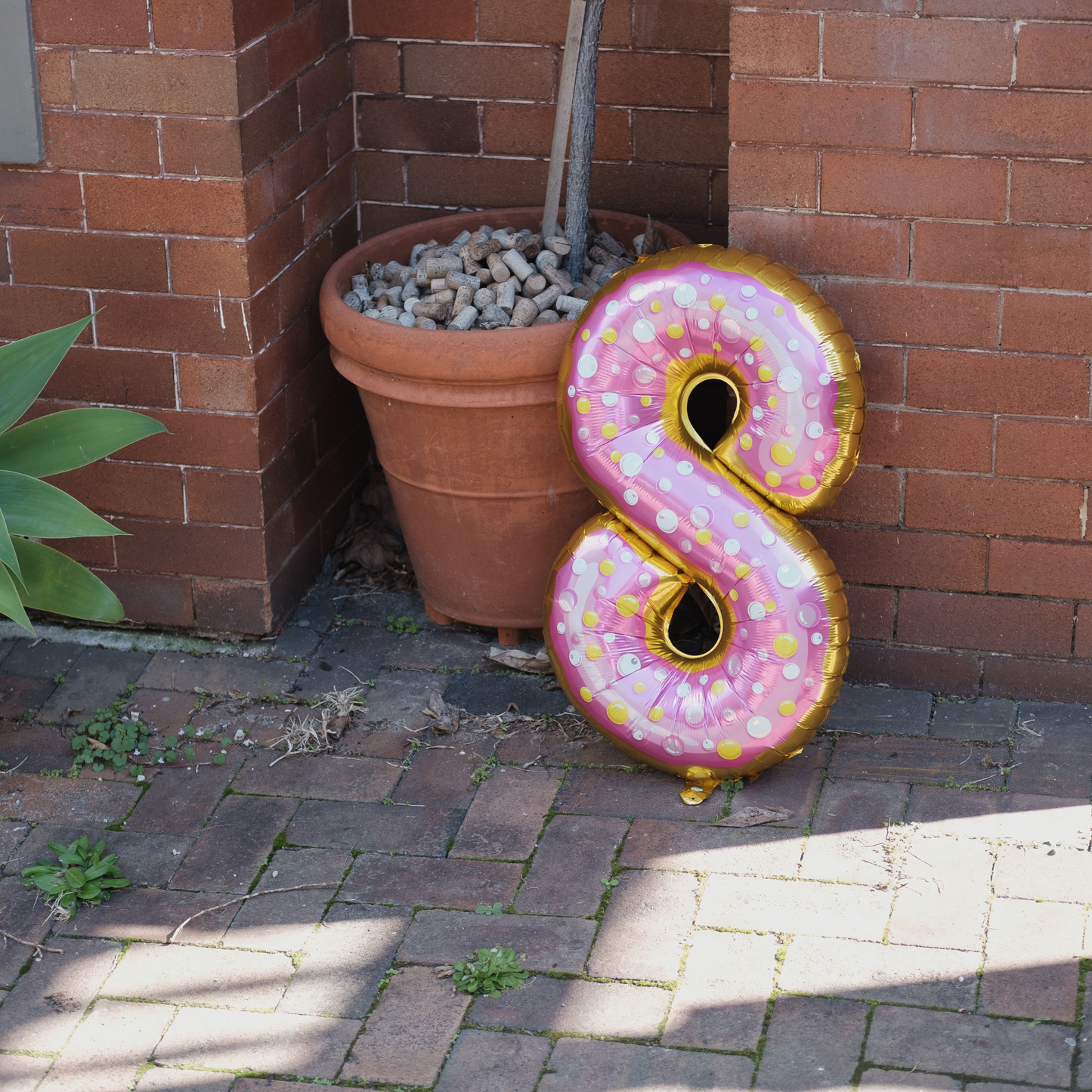 Donut Number Foil Balloon