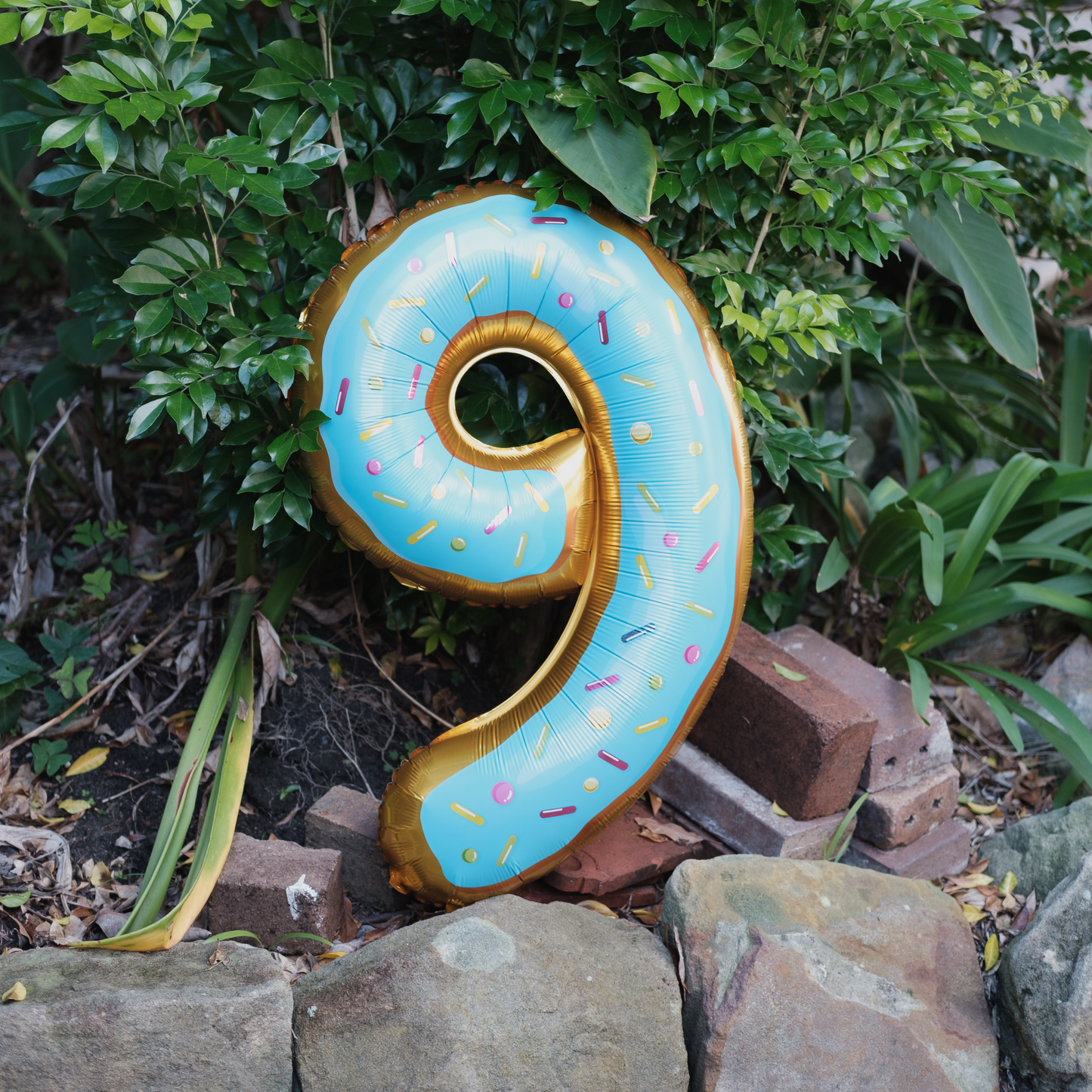 Donut Number Foil Balloon