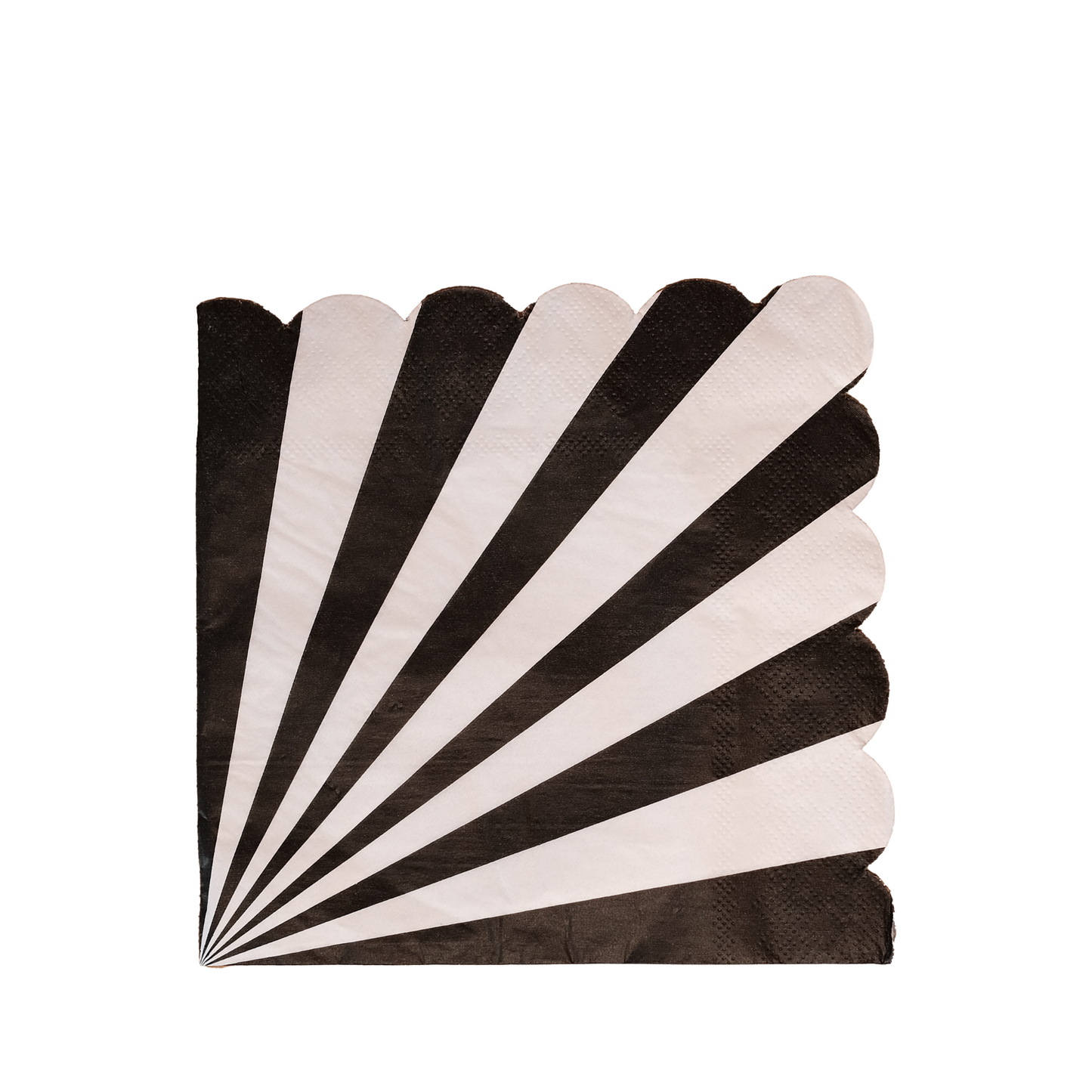 Black and White Striped Napkins (Set of 20)