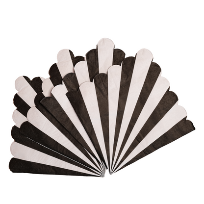 Black and White Striped Napkins (Set of 20)