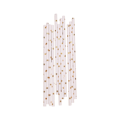 Gold Star Paper Straw