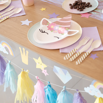 Dreamy Unicorn Box | Party In A Box | Bowtique Decor |  Dreamy unicorn box contain themed party essentials for 8 guests.